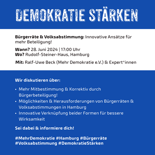 Demokratie staerken